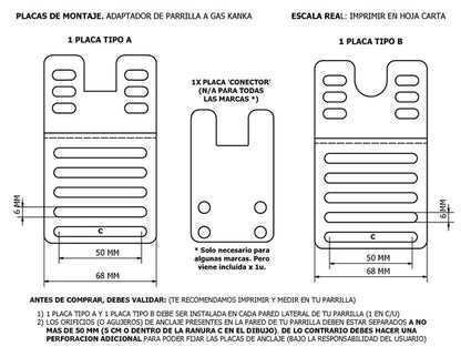 Adaptador | Parrilla Gas | Kanka